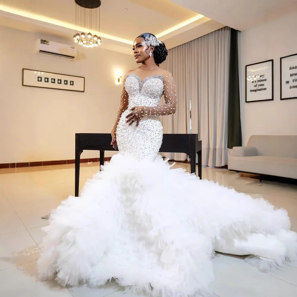 Ruiente Свадебные платья Русалка Роскошное блестящее свадебное платье с длинными рукавами Элегантное свадебное платье с вырезом лодочкой по индивидуальному заказу
Ruiente Свадебные платья Русалка Роскошное блестящее свадебное платье с длинными рукавами Элегантное свадебное платье с вырезом лодочкой по индивидуальному заказу