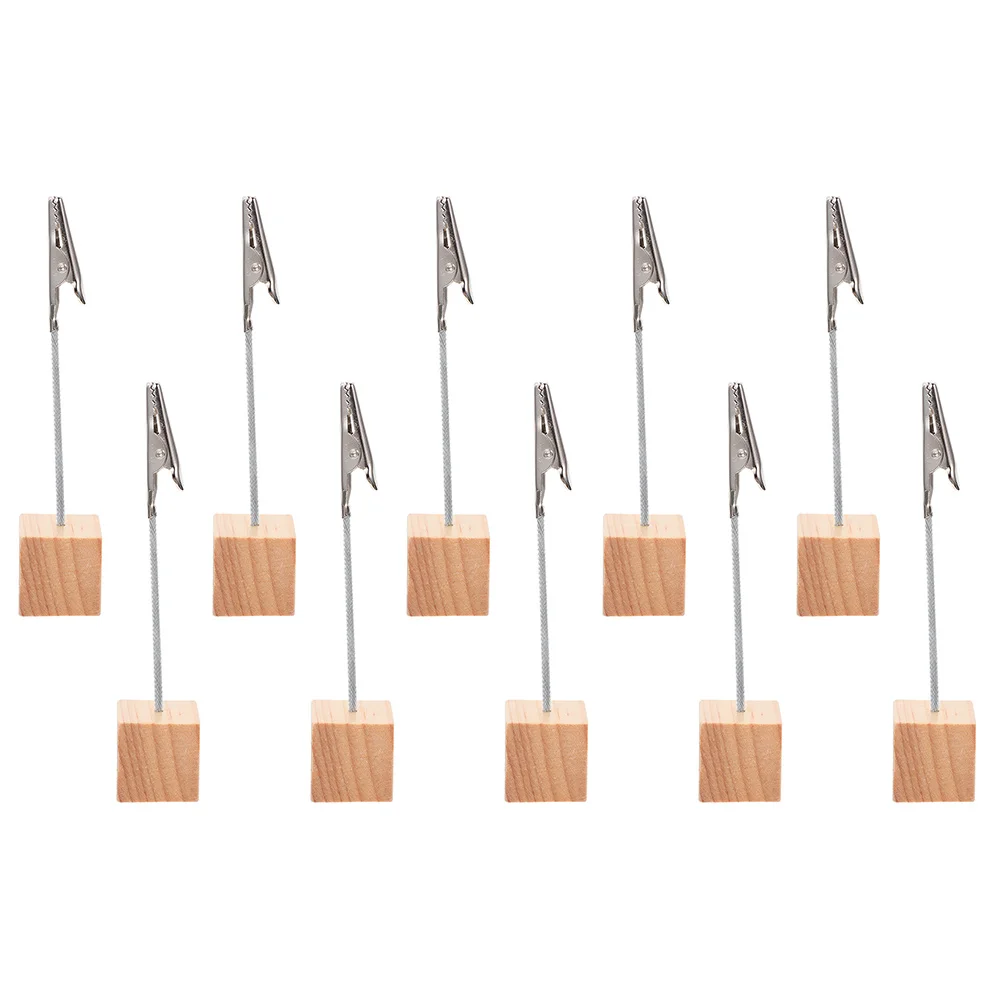 10 Pcs Wooden Business Card Holder Decor Base Clips Cards Note Picture Frame Wedding Photo Memo Multipurpose
10 Pcs Wooden Business Card Holder Decor Base Clips Cards Note Picture Frame Wedding Photo Memo Multipurpose