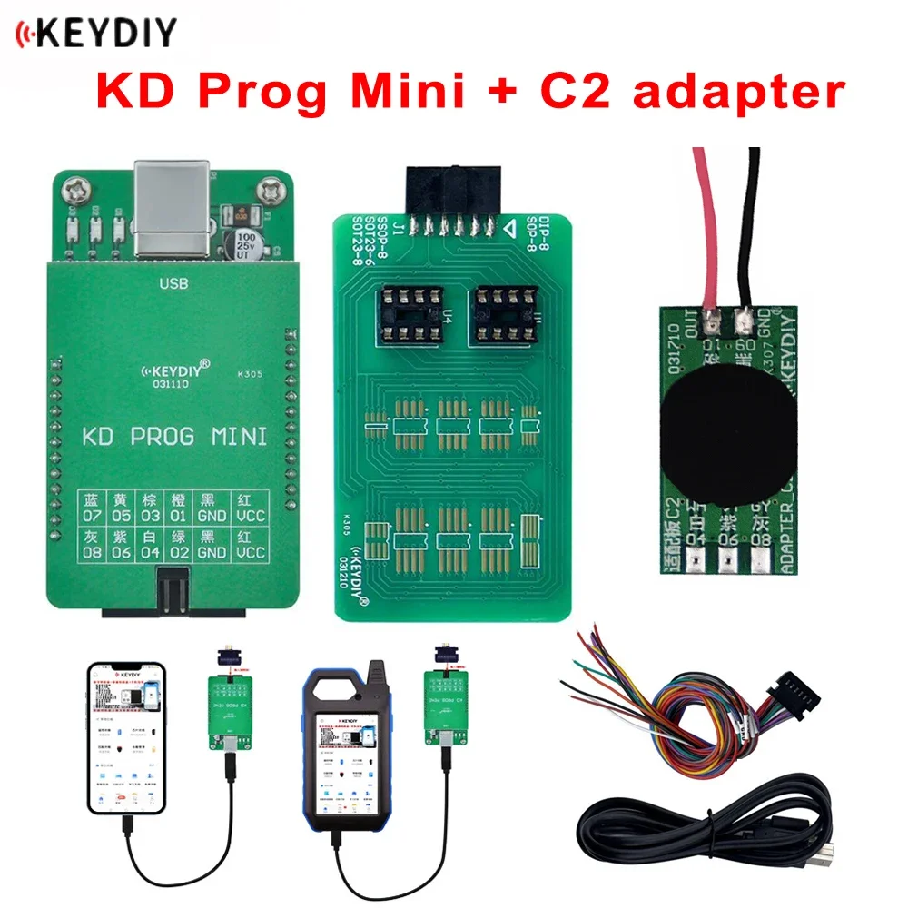 KEYDIY New Arrival KD PROG MINI for Reading Dashboard Data / C2 Adapter for MQB for All Keys Lost Working with KD MATE
KEYDIY New Arrival KD PROG MINI for Reading Dashboard Data / C2 Adapter for MQB for All Keys Lost Working with KD MATE