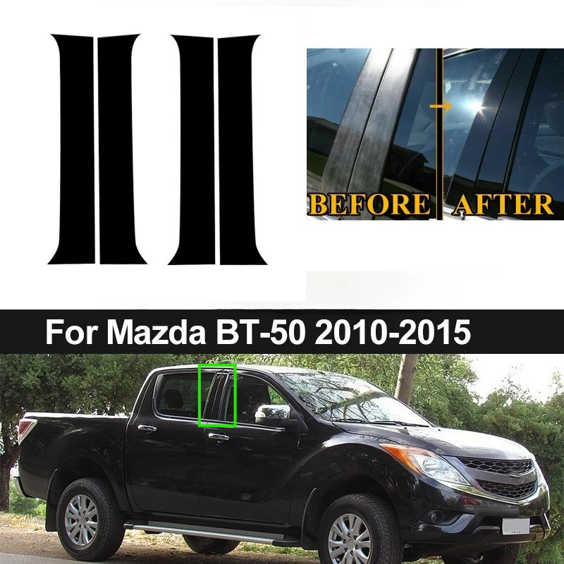 4Pcs Glossy Black Car Window Door Pillar Posts Trim B Column Cover Stickers Decal For Mazda BT-50 2010 2011 2012 2013 2014 2015
4Pcs Glossy Black Car Window Door Pillar Posts Trim B Column Cover Stickers Decal For Mazda BT-50 2010 2011 2012 2013 2014 2015