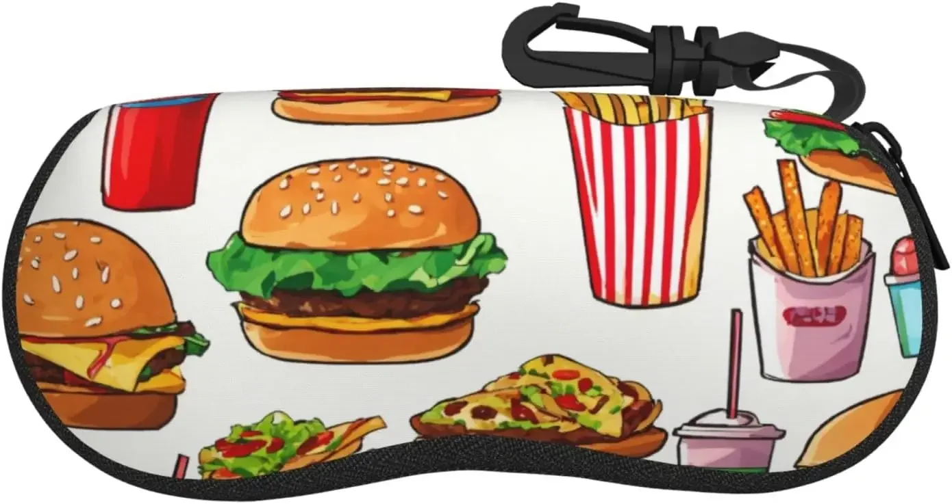 Fast Food Print Sunglasses Soft Case Ultra Light Neoprene Zipper Eyeglass Case for Men Women,For Glasses,Sunglasses
Fast Food Print Sunglasses Soft Case Ultra Light Neoprene Zipper Eyeglass Case for Men Women,For Glasses,Sunglasses