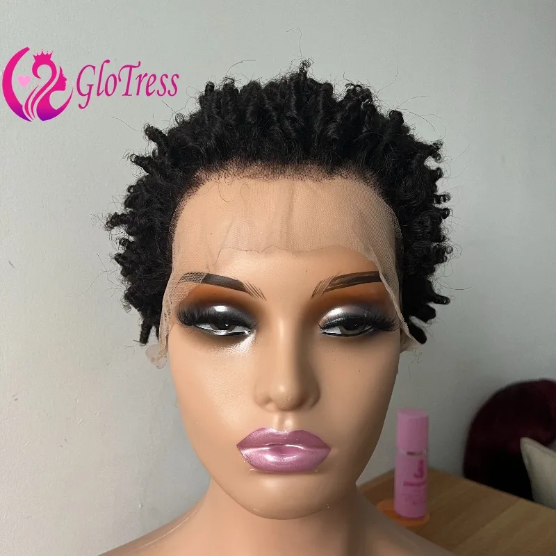 Premium 250% Density Afro Kinky Curly Human Hair Pixie Cut 13x4 Lace Frontal for Women 6inches Natural Color Brazilian Remy Hair
Premium 250% Density Afro Kinky Curly Human Hair Pixie Cut 13x4 Lace Frontal for Women 6inches Natural Color Brazilian Remy Hair