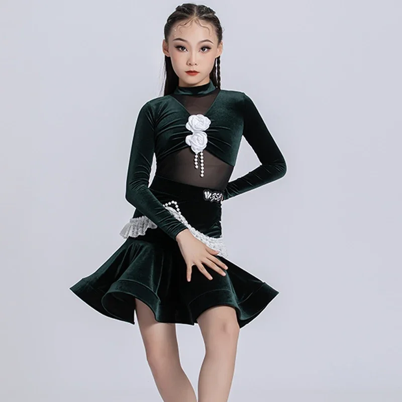 Winter Ballroom Dance Costume Child National Standard Latin Dance Professional Dresses Girls Velvet Latin Dance Clothes XS8750
Winter Ballroom Dance Costume Child National Standard Latin Dance Professional Dresses Girls Velvet Latin Dance Clothes XS8750