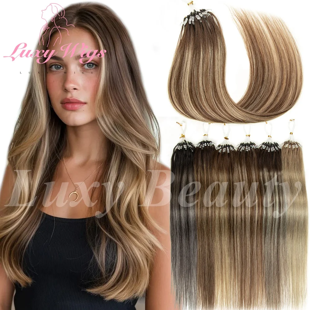 Balayge Brown Micro Loop Hair Extensions Human Hair Ombre Blonde Brown Micro Ring Microlinks Human Hair Extensions 50pcs/Pack
Balayge Brown Micro Loop Hair Extensions Human Hair Ombre Blonde Brown Micro Ring Microlinks Human Hair Extensions 50pcs/Pack