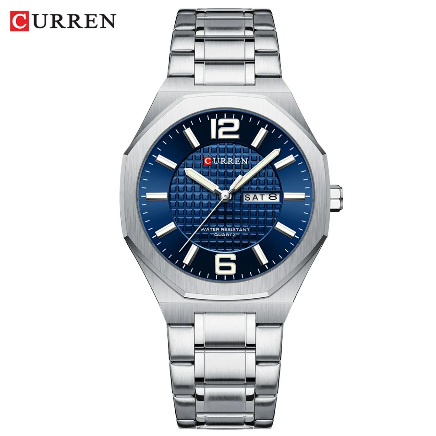 CURREN Fashion Minimalist Men's Quartz Watches Stainless Steel Band Casual Business Day-Date Dial Luminous Hands Wristwatches
CURREN Fashion Minimalist Men's Quartz Watches Stainless Steel Band Casual Business Day-Date Dial Luminous Hands Wristwatches