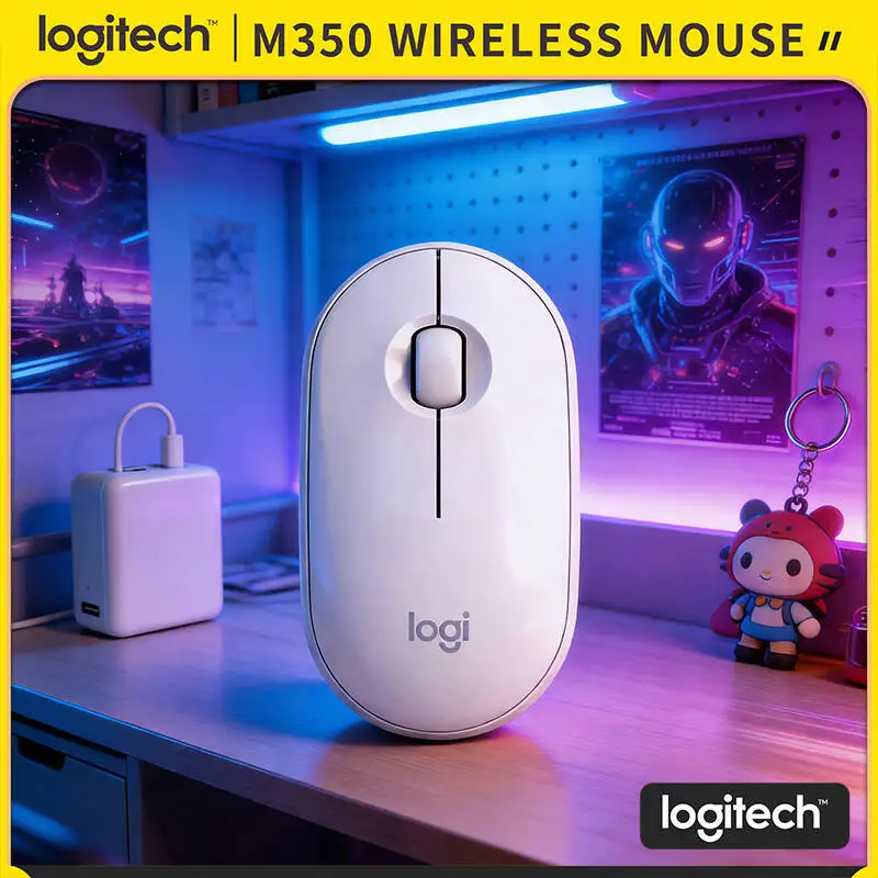 Офисная мышь Logitech M350 Pebble — легкая конструкция, бесшумные щелчки, Bluetooth и USB, дальность действия 10 м, длинный партнер по рабочему сесси
Офисная мышь Logitech M350 Pebble — легкая конструкция, бесшумные щелчки, Bluetooth и USB, дальность действия 10 м, длинный партнер по рабочему сесси