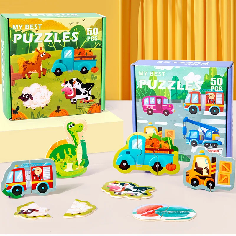 Wooden 0-2-3-year-old children's color box 50 pieces Large animal matching puzzle toys Early education cognitive puzzle building
Wooden 0-2-3-year-old children's color box 50 pieces Large animal matching puzzle toys Early education cognitive puzzle building