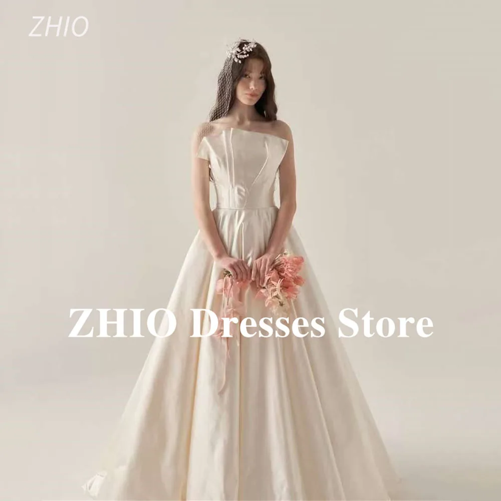 ZHIO Ruffle Strapless Floor-Length Pleat Wedding Dresses Korea Photo shoot Prom Dress Bridal Gowns Corset/Zipper Back Customized
ZHIO Ruffle Strapless Floor-Length Pleat Wedding Dresses Korea Photo shoot Prom Dress Bridal Gowns Corset/Zipper Back Customized