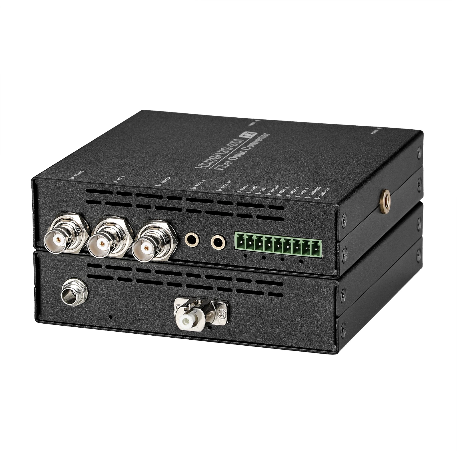 Custom Multi-function 12G SDI Video Converter with XLR Audio RS485/ RS232 Data / Tally/ Ethernet Fiber Optic Transceiver
Custom Multi-function 12G SDI Video Converter with XLR Audio RS485/ RS232 Data / Tally/ Ethernet Fiber Optic Transceiver
