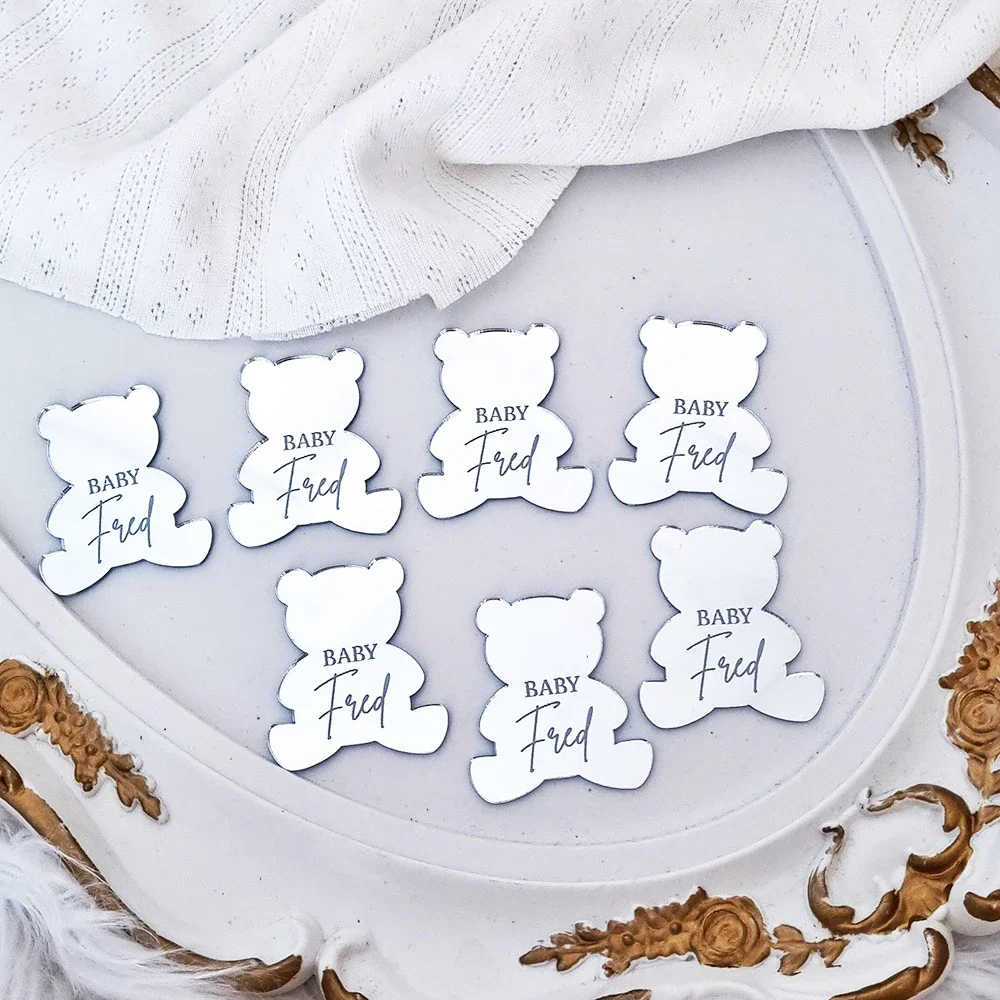 20/50/100pcs Personalized Bear Acrylic Mirror Tag Baby Shower Tag Gift Bear Birthday Bear Tag Baby Name
20/50/100pcs Personalized Bear Acrylic Mirror Tag Baby Shower Tag Gift Bear Birthday Bear Tag Baby Name