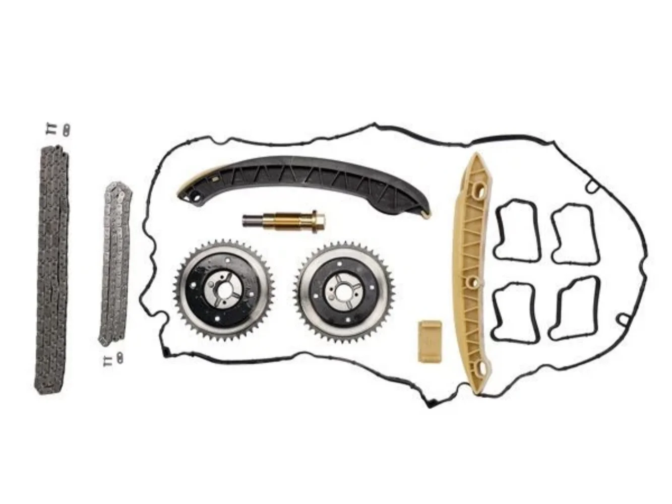 Timing chain kit with 2 camshaft adjusters suitable for Mercedes W203 W204 W211 W212 R171
Timing chain kit with 2 camshaft adjusters suitable for Mercedes W203 W204 W211 W212 R171