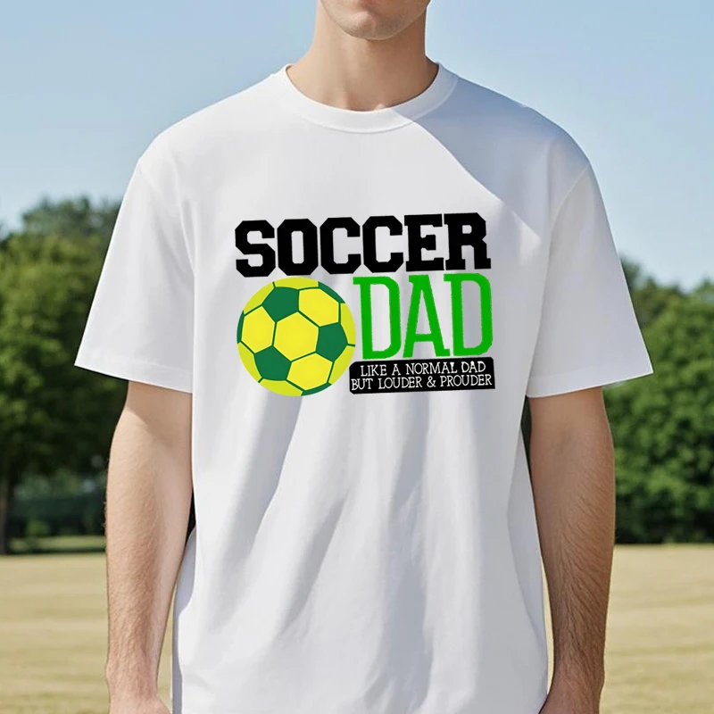 SOCCER DAD Print T-shirt Summer Men's Short Sleeve Top T-shirt fashion Simple Style round neck tee outdoor casual sport tshirt
SOCCER DAD Print T-shirt Summer Men's Short Sleeve Top T-shirt fashion Simple Style round neck tee outdoor casual sport tshirt