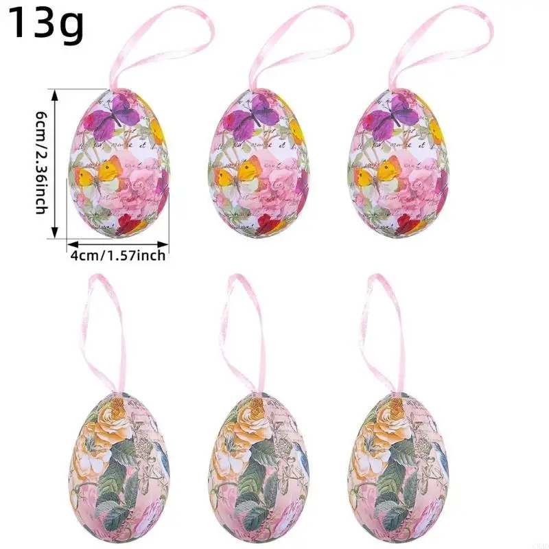6pcs Colorful Handmade Easters Eggs Pendant Hanging Ornament for Home Office C5AD
6pcs Colorful Handmade Easters Eggs Pendant Hanging Ornament for Home Office C5AD
