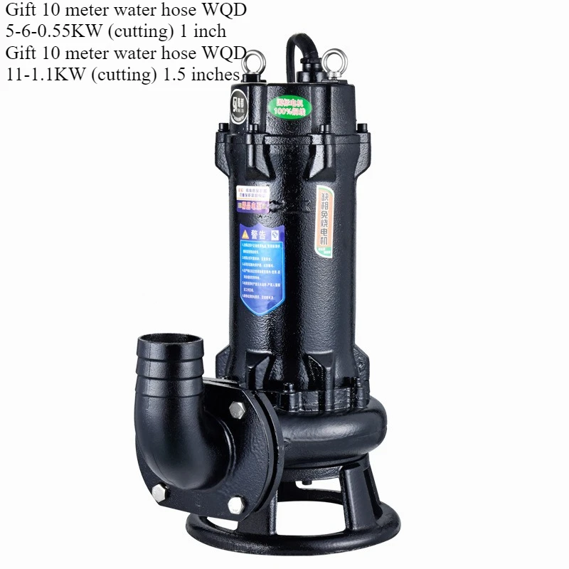 Industrial 220V Cutting Sewage Pump Submersible, Heavy Duty Slurry Fecal Pump with 10m Hose for Swine Farm Waste & Mud Drainage
Industrial 220V Cutting Sewage Pump Submersible, Heavy Duty Slurry Fecal Pump with 10m Hose for Swine Farm Waste & Mud Drainage