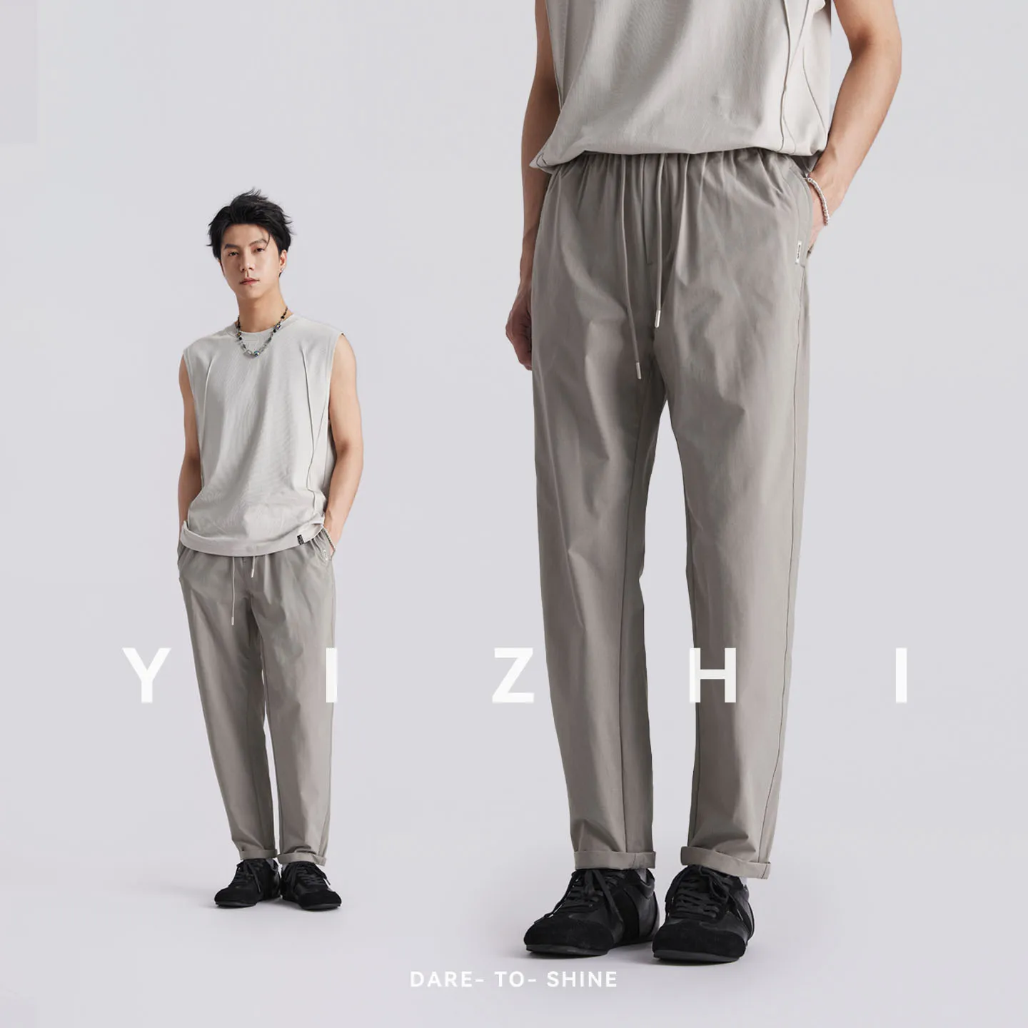 Men Ice Feel Thin Drawstring Tapered Casual Pants Summer Elastic Waist Cuffed Hem Old Money Versatile Straight Leg Long Trousers
Men Ice Feel Thin Drawstring Tapered Casual Pants Summer Elastic Waist Cuffed Hem Old Money Versatile Straight Leg Long Trousers