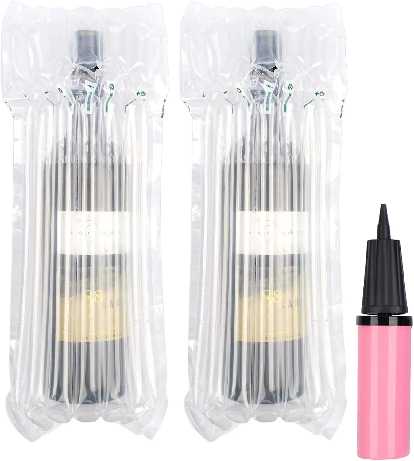 50 Pack Inflatable Wine Bottle Protector Bags for Travel and Shipping
50 Pack Inflatable Wine Bottle Protector Bags for Travel and Shipping