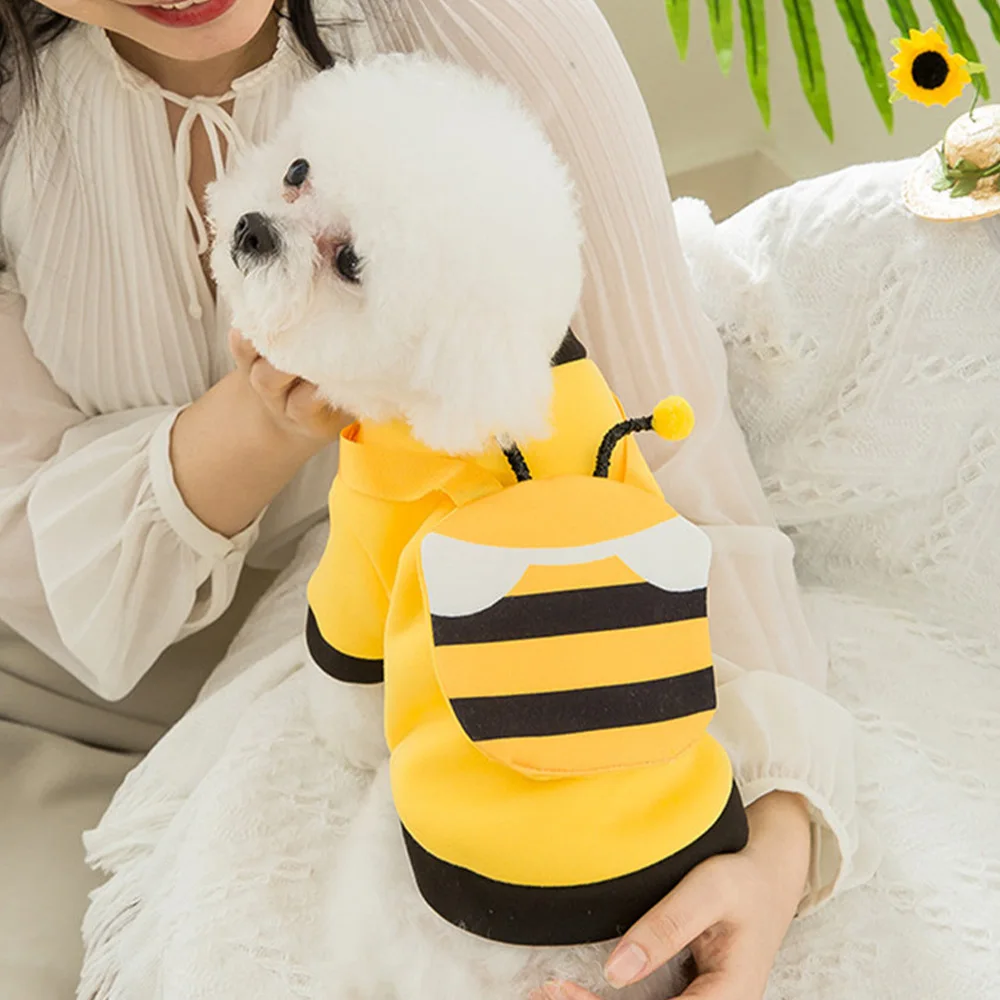 OIMG Winter Dog Clothes Cosplay Costume Bee Bear Cartoon Dog Hoodies With Backpack Small Dogs Sweatshirts Funny Pet Clothing
OIMG Winter Dog Clothes Cosplay Costume Bee Bear Cartoon Dog Hoodies With Backpack Small Dogs Sweatshirts Funny Pet Clothing