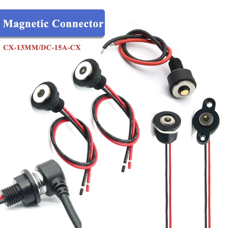 CX-13MM Magnetic Charging Power Cable Waterproof 15A 12A 11A 10A Male Female Thread Connector Terminals Magnetic Contacts Plug
CX-13MM Magnetic Charging Power Cable Waterproof 15A 12A 11A 10A Male Female Thread Connector Terminals Magnetic Contacts Plug