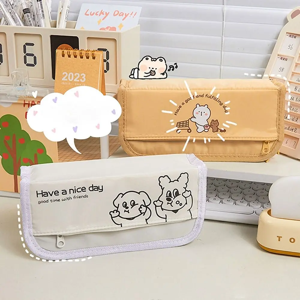 Cute Bear Pencil Case Girls Boys Stationery Pencil Bag 3 Layer Large Capacity Estuche Travel Camping Cosmetic Makeup Brush Pouch
Cute Bear Pencil Case Girls Boys Stationery Pencil Bag 3 Layer Large Capacity Estuche Travel Camping Cosmetic Makeup Brush Pouch