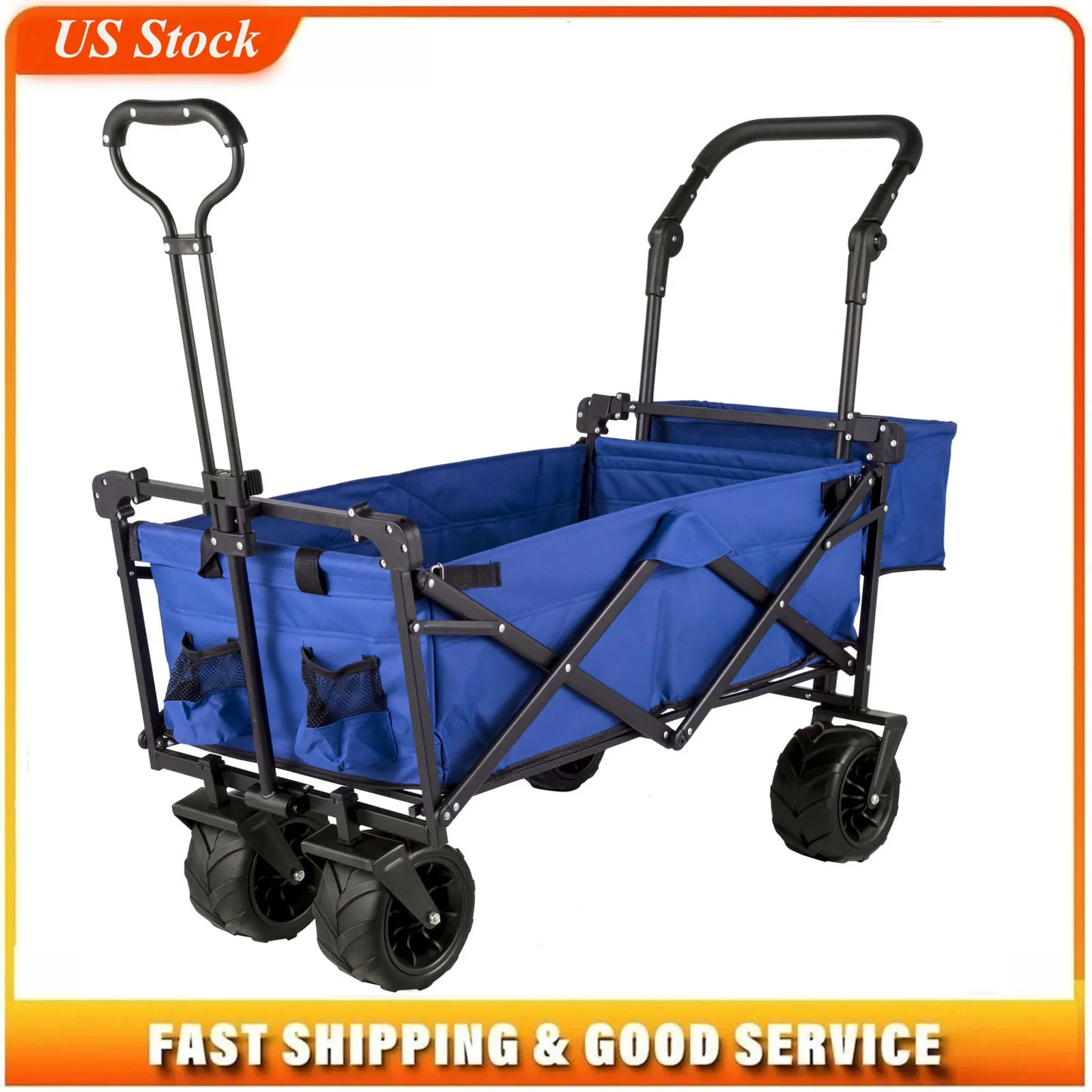 Extra Large Collapsible Garden Cart with Removable Canopy, Folding Wagon Utility Carts with Wheels and Rear Storage, Wagon Cart for Garden, Camping, Grocery Cart, Shopping Cart, Blue
Extra Large Collapsible Garden Cart with Removable Canopy, Folding Wagon Utility Carts with Wheels and Rear Storage, Wagon Cart for Garden, Camping, Grocery Cart, Shopping Cart, Blue