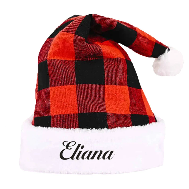 Personalized Christmas party dressing supplies, red children's hair accessories, headwear hats, red and black checkered Christma
Personalized Christmas party dressing supplies, red children's hair accessories, headwear hats, red and black checkered Christma