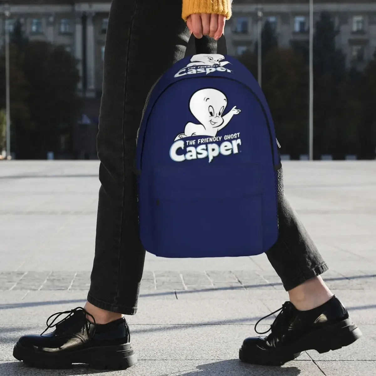 Рюкзак The Friendly Ghost Casper, Лидер продаж, рюкзак большой емкости для мальчиков и девочек, сумка для книг, сумки на плечо для мужчин, женщин, детская школьная сумка
Рюкзак The Friendly Ghost Casper, Лидер продаж, рюкзак большой емкости для мальчиков и девочек, сумка для книг, сумки на плечо для мужчин, женщин, детская школьная сумка