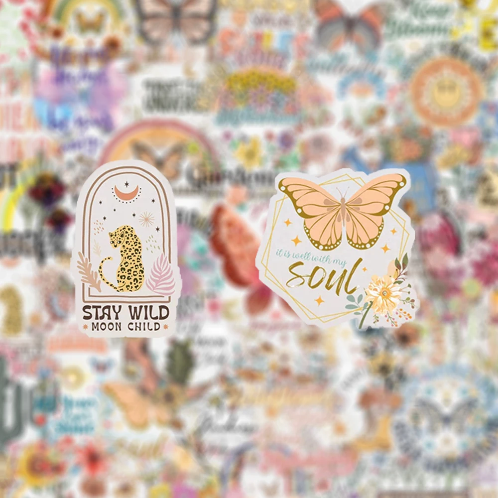 10/30/50pcs Transparent Butterfly Plant Flower Stickers Cartoon Aesthetic Sticker Scrapbook Laptop Phone Cute PET Decals Packing
10/30/50pcs Transparent Butterfly Plant Flower Stickers Cartoon Aesthetic Sticker Scrapbook Laptop Phone Cute PET Decals Packing