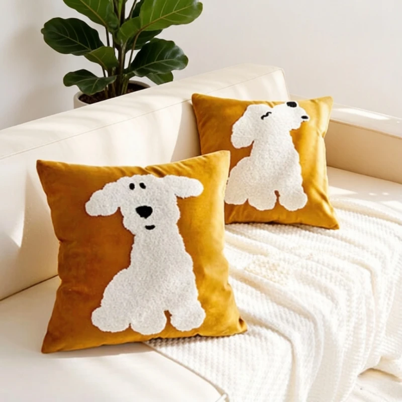Cushion Cover 45x45 Cute Animal Embroidery Design for Sofa Bedroom Home Decoration Soft Plush Throw Pillow Case
Cushion Cover 45x45 Cute Animal Embroidery Design for Sofa Bedroom Home Decoration Soft Plush Throw Pillow Case