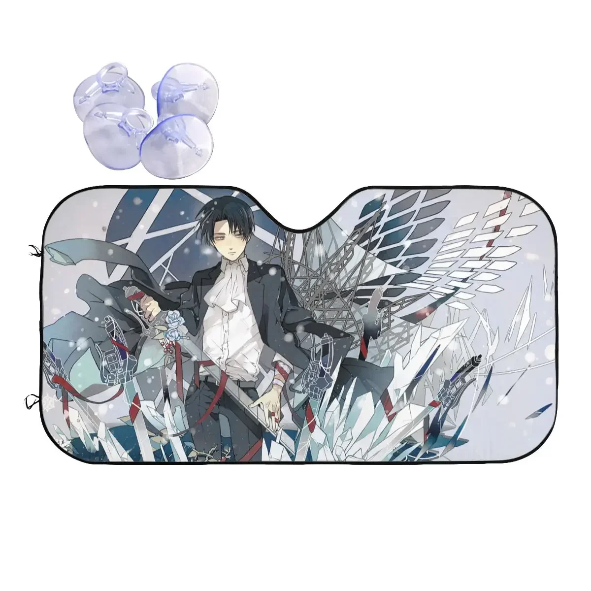 Levi Shingeki No Kyojin Sunsha Windscreen Attack On Titan Funny Car Front Window Visor 70x130cm Sun Visor Heat Reflector
Levi Shingeki No Kyojin Sunsha Windscreen Attack On Titan Funny Car Front Window Visor 70x130cm Sun Visor Heat Reflector