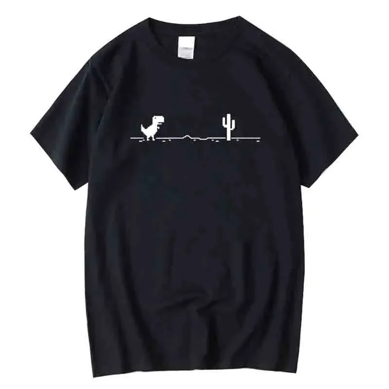 Summer men's fun dinosaur print 100% pure cotton high-quality T-shirt, round neck, casual, comfortable and loose top
Summer men's fun dinosaur print 100% pure cotton high-quality T-shirt, round neck, casual, comfortable and loose top