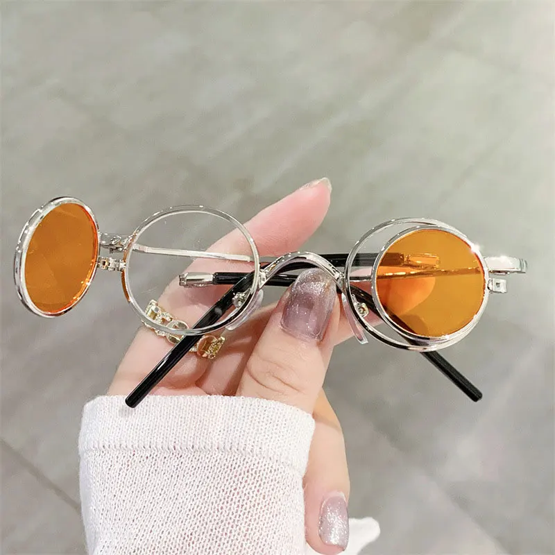 mimiyou Round SteamPunk Flips Sunglasses Women Vintage Fold Small Sunglasses Men Sun Glasses Brand UV400 Eyeglasses Shades
mimiyou Round SteamPunk Flips Sunglasses Women Vintage Fold Small Sunglasses Men Sun Glasses Brand UV400 Eyeglasses Shades