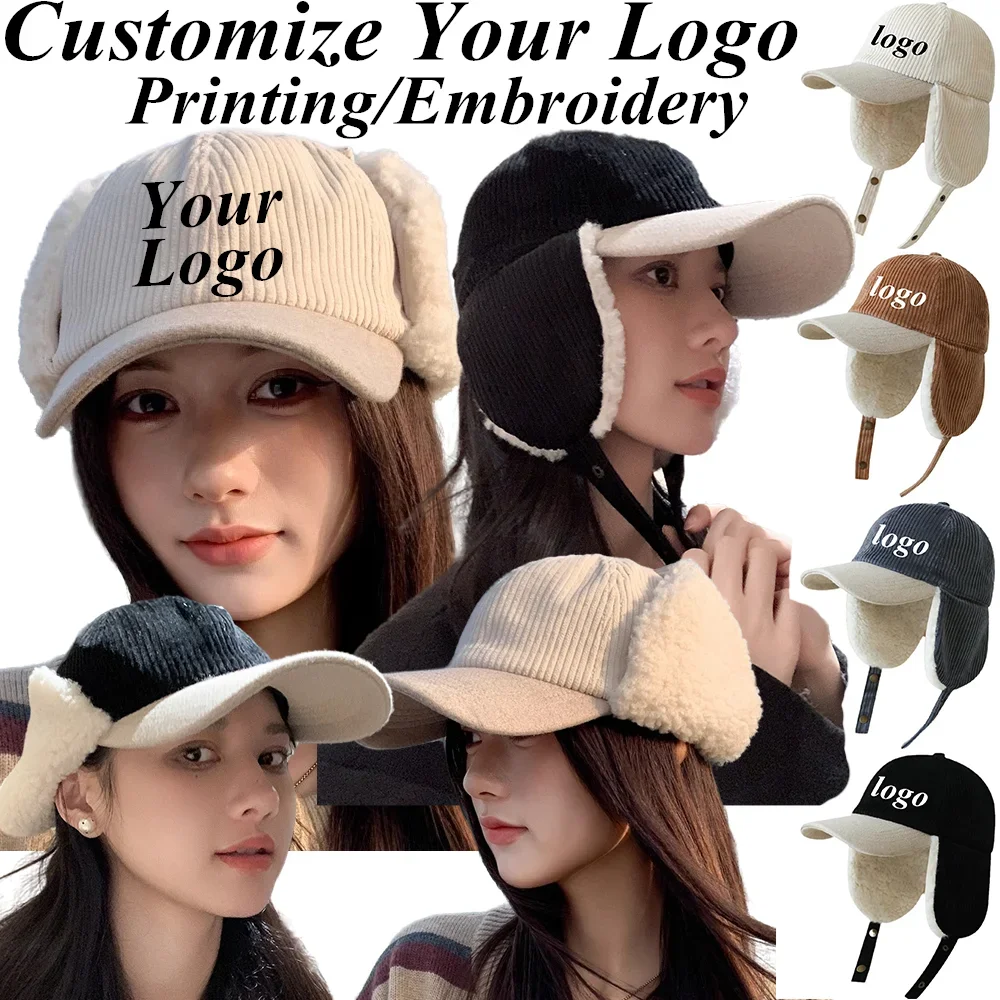 Custom Logo Corduroy Baseball Caps For Men Women Winter Warm Polar Fleece Thick Earflap Bomber Hats Matching Design Snapback Hat
Custom Logo Corduroy Baseball Caps For Men Women Winter Warm Polar Fleece Thick Earflap Bomber Hats Matching Design Snapback Hat
