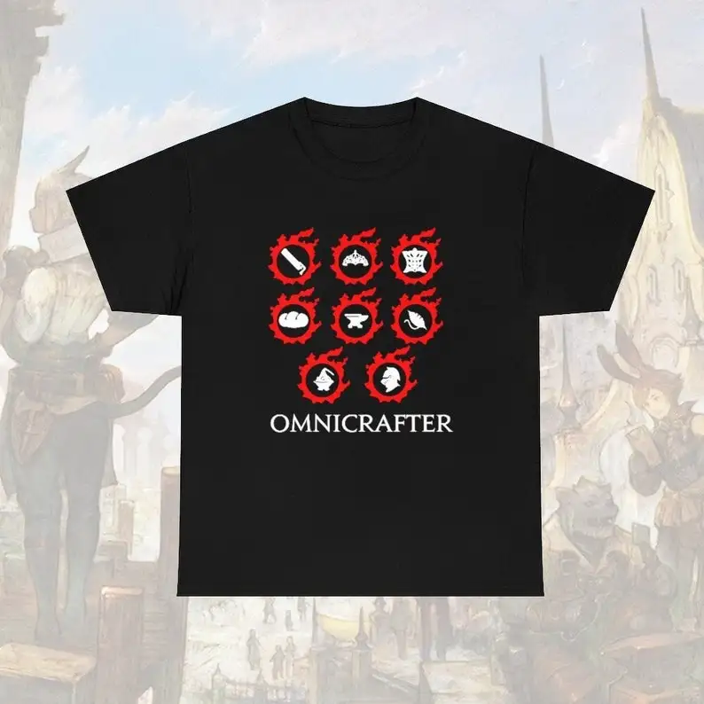 Omnicrafter - All crafter, футболка унисекс с изображением героев искусственных воинов и темноты, ffxv MMORPG
Omnicrafter - All crafter, футболка унисекс с изображением героев искусственных воинов и темноты, ffxv MMORPG