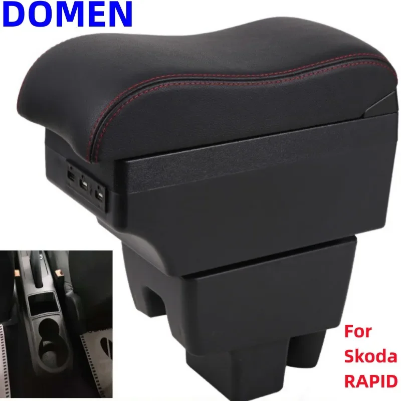 For Skoda RAPID armrest box modification accessories Interior Parts Car With Retractable Cup Hole Large Space Dual Layer USB
For Skoda RAPID armrest box modification accessories Interior Parts Car With Retractable Cup Hole Large Space Dual Layer USB