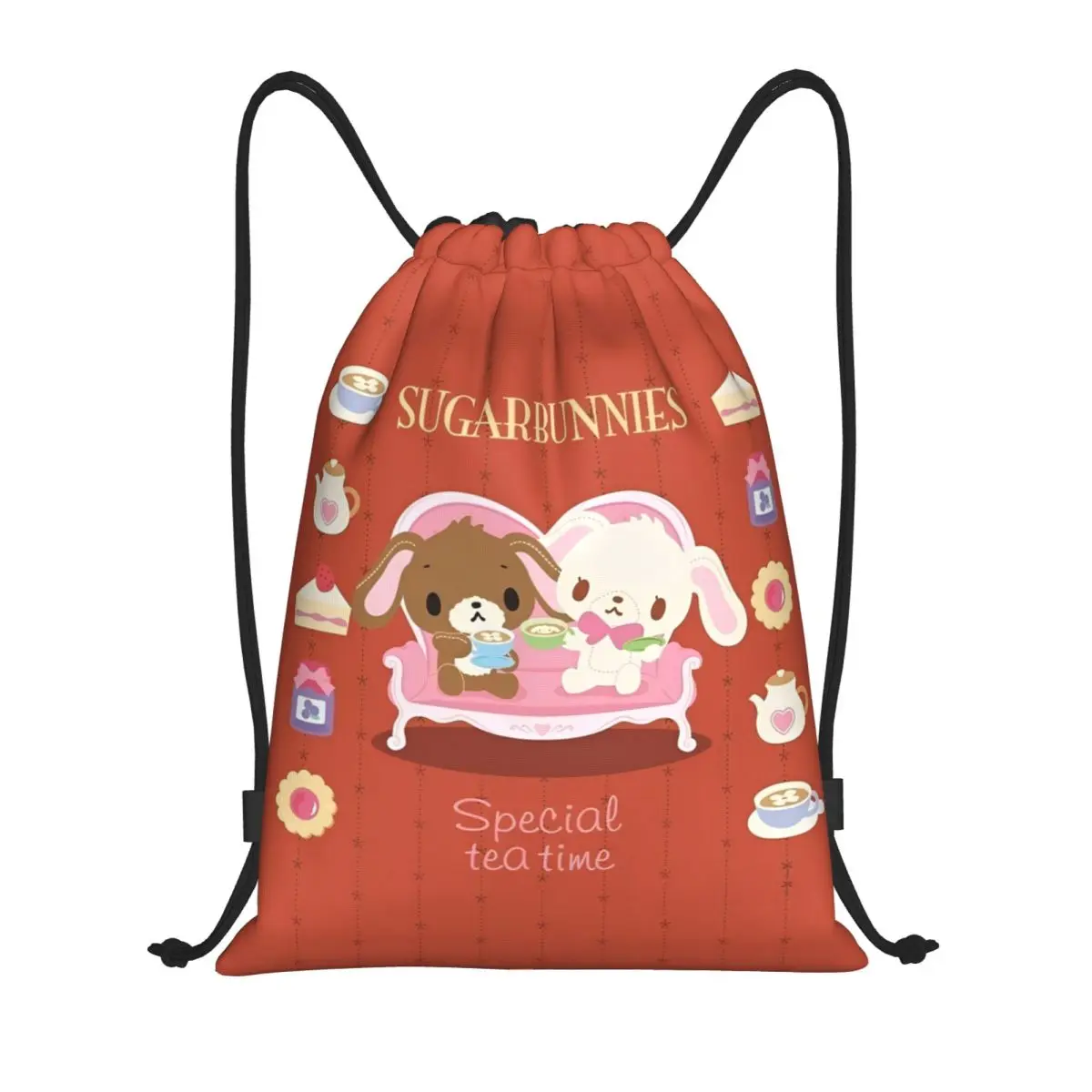Милый рюкзак на шнурке с рисунком сахарных кроликов, спортивная спортивная сумка, рюкзак на шнурке для упражнений 
Милый рюкзак на шнурке с рисунком сахарных кроликов, спортивная спортивная сумка, рюкзак на шнурке для упражнений