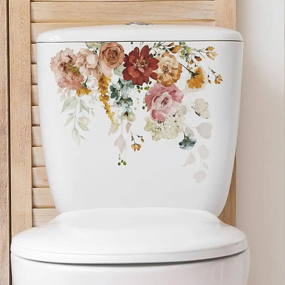 Self-Adhesive Toilet Lid Stickers Removable Flower Leaves Pattern 3D Wall Art Decoration For Toilet Bathroom Restroom
Self-Adhesive Toilet Lid Stickers Removable Flower Leaves Pattern 3D Wall Art Decoration For Toilet Bathroom Restroom