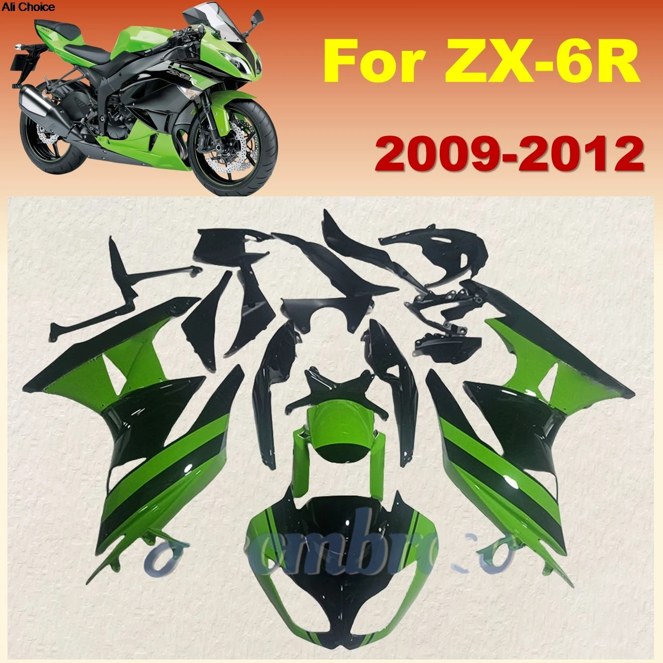 Green Black Body Panel Fairing kit For Ninja ZX6R 2009 2012 2011 2010 ZX636 09-12 ZX-6R ZX 6R Moto Fairings
Green Black Body Panel Fairing kit For Ninja ZX6R 2009 2012 2011 2010 ZX636 09-12 ZX-6R ZX 6R Moto Fairings