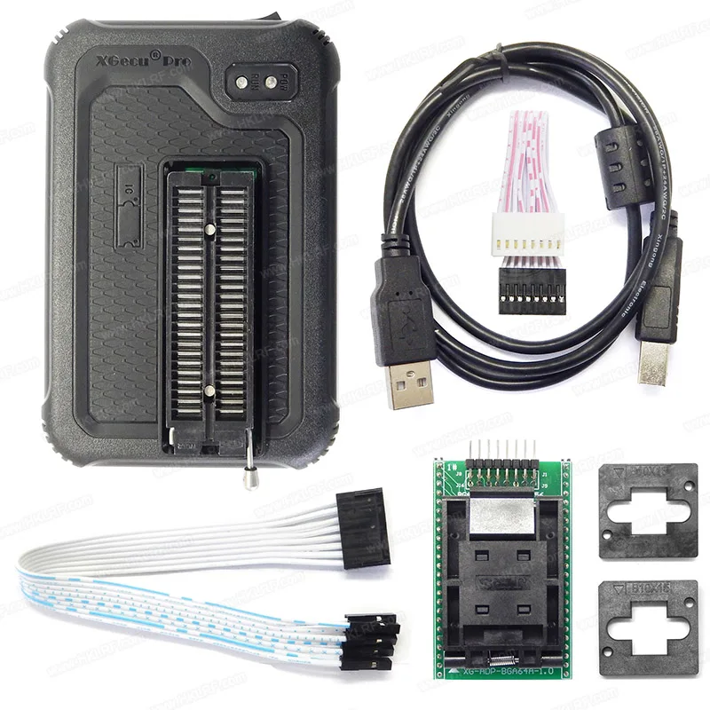 XGecu T56 Universal Programmer + BGA48 BGA63 BGA64 BGA169 TSOP56 IC Adapters + EDID Cable Support EMMC Nash Flash IC Chips
XGecu T56 Universal Programmer + BGA48 BGA63 BGA64 BGA169 TSOP56 IC Adapters + EDID Cable Support EMMC Nash Flash IC Chips