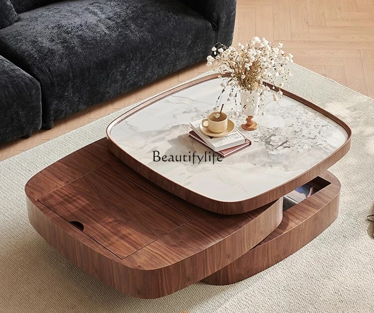 Medieval rock slab coffee table, living room, household small apartment storage 2024 new high-end coffee table
Medieval rock slab coffee table, living room, household small apartment storage 2024 new high-end coffee table