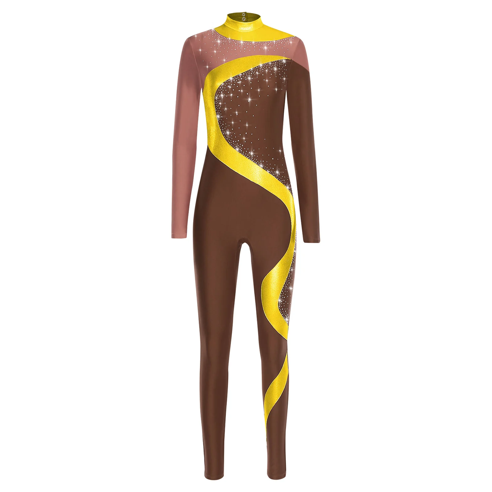Women Rhinestones Skating Tights Jumpsuits Long Sleeve Gymnastic Leotards Ballet Dance Rhythmic Full Body Suit Dancewear
Women Rhinestones Skating Tights Jumpsuits Long Sleeve Gymnastic Leotards Ballet Dance Rhythmic Full Body Suit Dancewear