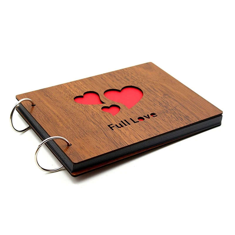 10X DIY Photo Album Wood Cover Anniversary Scrapbook 8 X 6 Inches Self-Adhesive Picture Book With Black Pages(Full Love)
10X DIY Photo Album Wood Cover Anniversary Scrapbook 8 X 6 Inches Self-Adhesive Picture Book With Black Pages(Full Love)