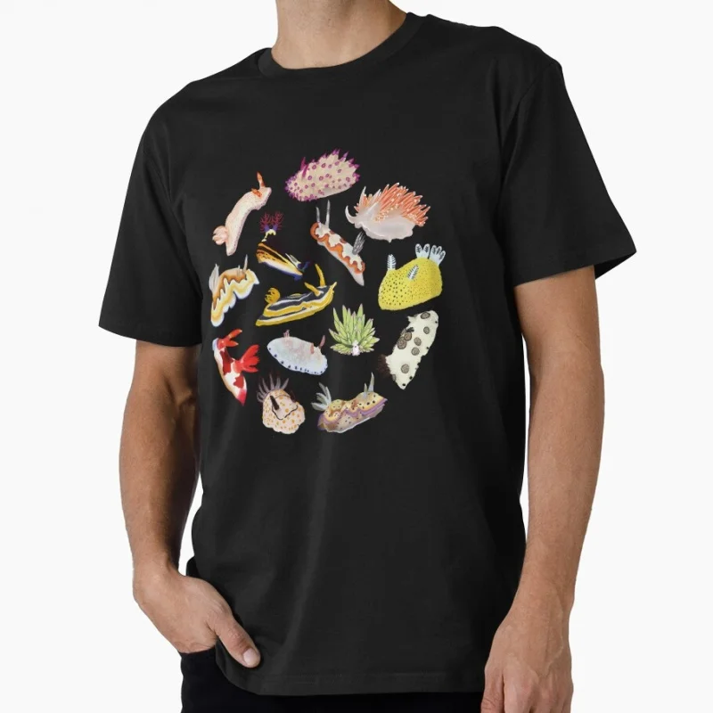Nudibranch round pattern Scuba diving Gift T-shirt 100% Cotton printed tee Short Sleeve Graphic Clothes All size Tops S-6XL
Nudibranch round pattern Scuba diving Gift T-shirt 100% Cotton printed tee Short Sleeve Graphic Clothes All size Tops S-6XL