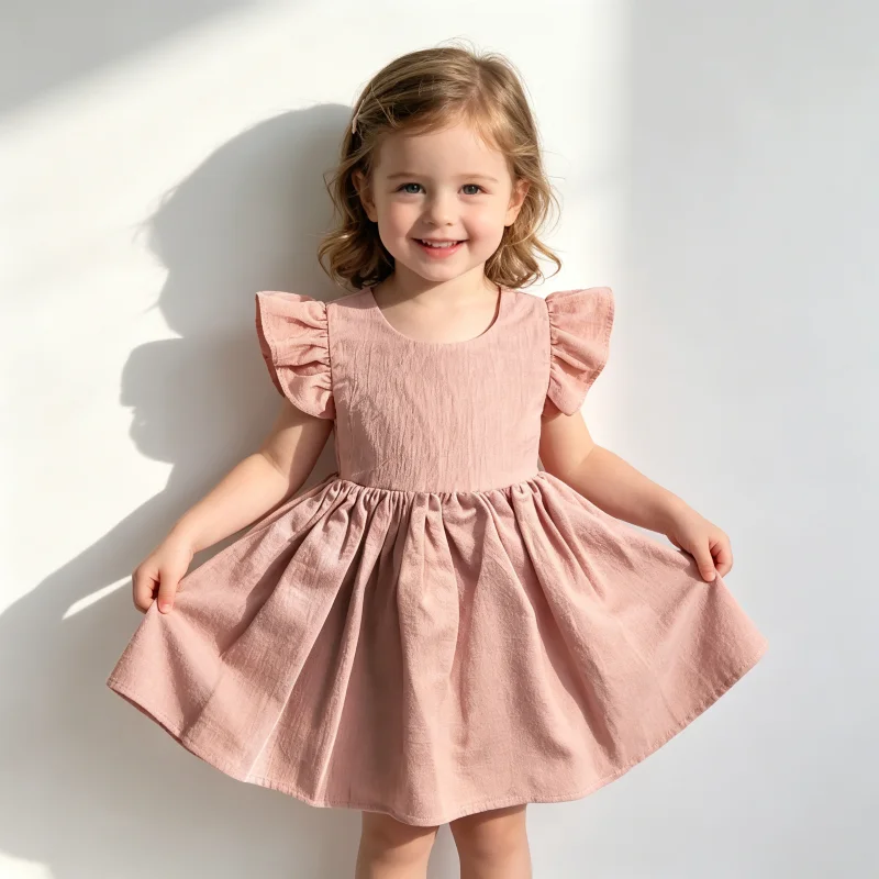 Summer Infant Kids Dress Ruffles Sleeve Clothes For Girls
Summer Infant Kids Dress Ruffles Sleeve Clothes For Girls