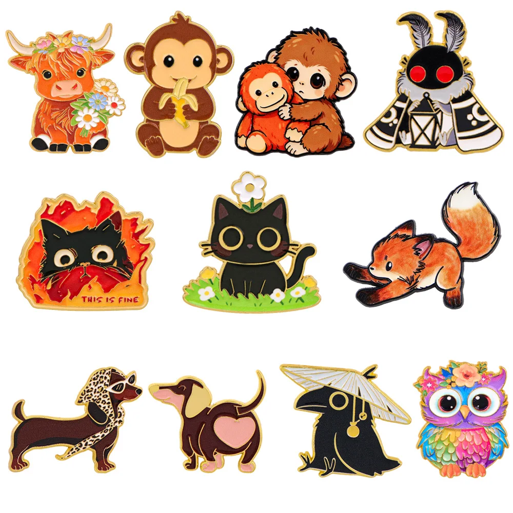 Cartoon Monkey Lapel Pins for Backpack Women Brooch on Clothes Colorful Soft Enamel Pin Badges Jewelry Accessories Toy Gifts
Cartoon Monkey Lapel Pins for Backpack Women Brooch on Clothes Colorful Soft Enamel Pin Badges Jewelry Accessories Toy Gifts