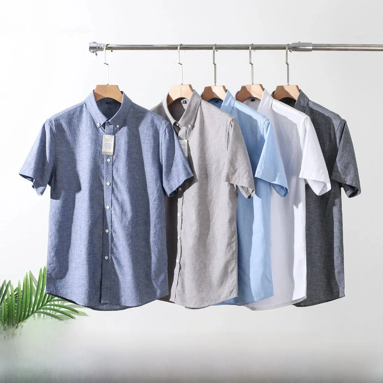 Washed Oxford Cloth Men's Casual Short Sleeve Shirt Standard Fit Lyocell Linen Long Staple Cotton Business L...
Washed Oxford Cloth Men's Casual Short Sleeve Shirt Standard Fit Lyocell Linen Long Staple Cotton Business L...