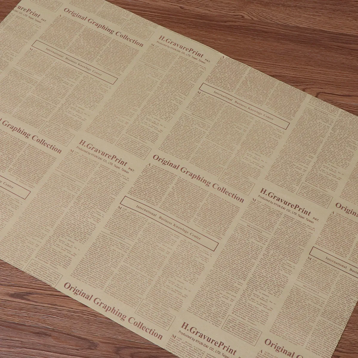 40 Sheets Vintage Kraft Paper Gift Wrapping Paper Newspaper Design Strong Odorless Retro Flower Wrap for Birthday Wedding
40 Sheets Vintage Kraft Paper Gift Wrapping Paper Newspaper Design Strong Odorless Retro Flower Wrap for Birthday Wedding
