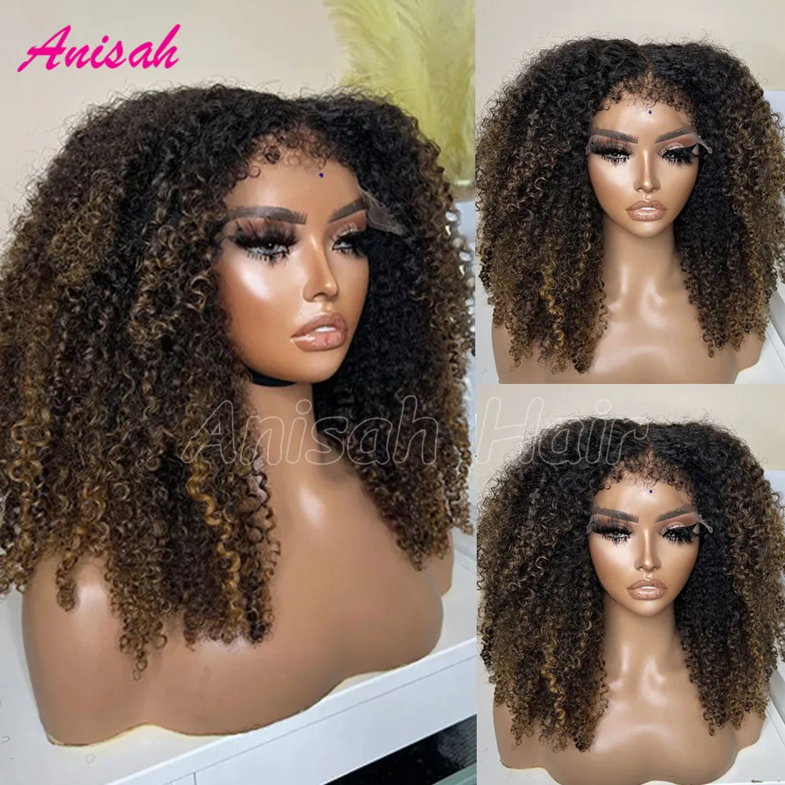 Brazilian Virgin Hair Kinky Curly Wig With 4c Kinky Edges 250 Density Highlight Colored Lace Front Human Hair Wig Pre-Plucked
Brazilian Virgin Hair Kinky Curly Wig With 4c Kinky Edges 250 Density Highlight Colored Lace Front Human Hair Wig Pre-Plucked