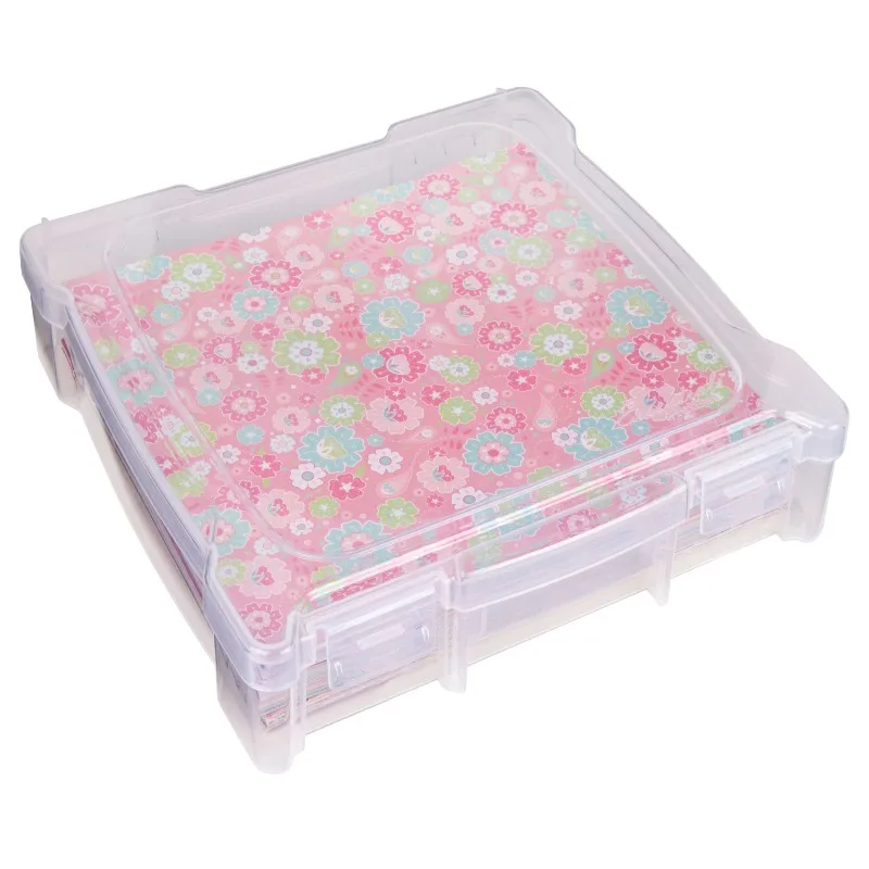 (3 pack) Essentials, 26912AE, Scrapbook Box, Craft and Hobby Storage Box, Clear, 12 inches, Plastic
(3 pack) Essentials, 26912AE, Scrapbook Box, Craft and Hobby Storage Box, Clear, 12 inches, Plastic