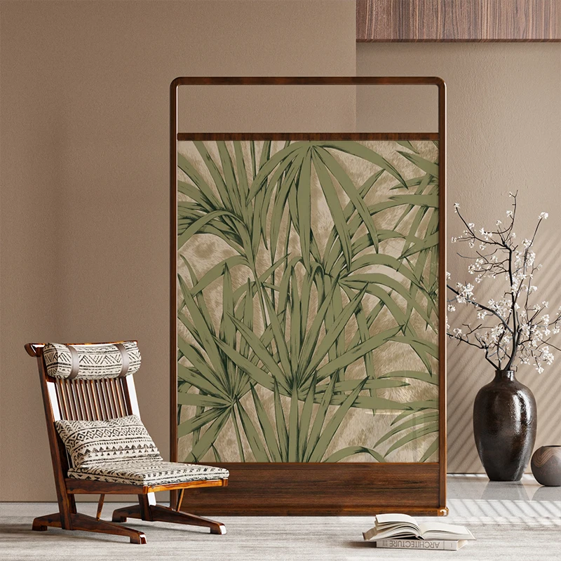 Green plant living room partition screen leaf porch bedroom hall floor solid wood seat screen movable
Green plant living room partition screen leaf porch bedroom hall floor solid wood seat screen movable