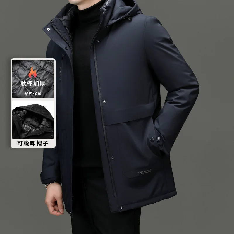 New Parka Coat Detachable Down Liner Luxury Business Men Thick Fleece Jacket Autumn Winter Warm Down Jacket Hooded for Men
New Parka Coat Detachable Down Liner Luxury Business Men Thick Fleece Jacket Autumn Winter Warm Down Jacket Hooded for Men